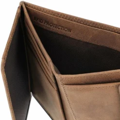 Discount Redolz Leather Essentials HF Geldbörse RFID Leder 9,5 cm brown