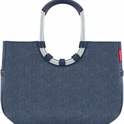 Best reisenthel Loopshopper L Shopper Tasche 46 cm herringbone dark blue