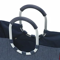 Best reisenthel Loopshopper L Shopper Tasche 46 cm herringbone dark blue