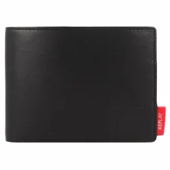 Herren Replay Geldbörse RFID Schutz Leder 13 cm