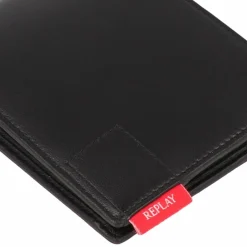 Herren Replay Geldbörse RFID Schutz Leder 13 cm