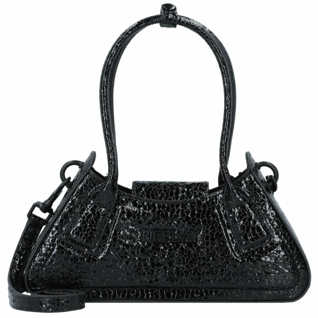 Replay Henkeltaschen<Handtasche 28 cm shiny black