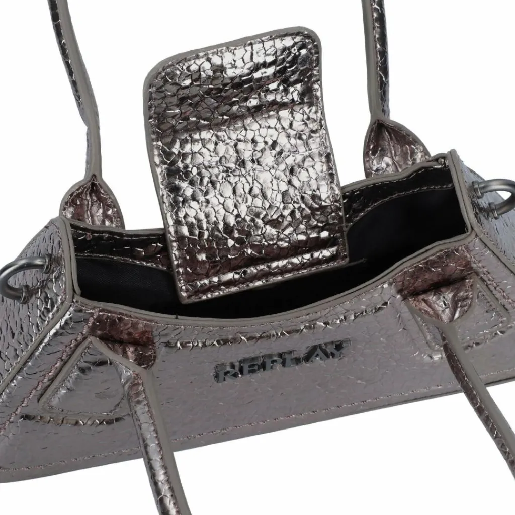 Hot Replay Handtasche 28 cm gun metal