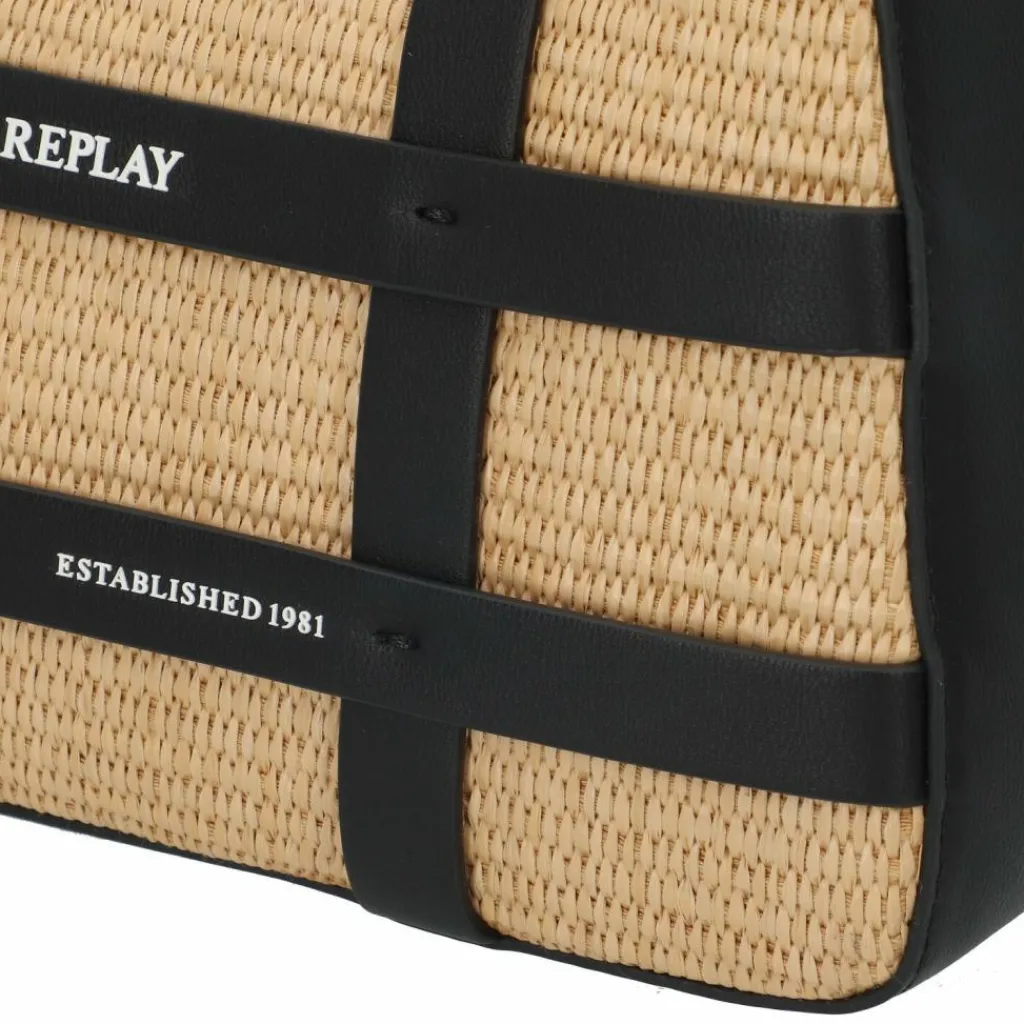 Replay Henkeltaschen|Schultertaschen<Schultertasche 28 cm straw beige