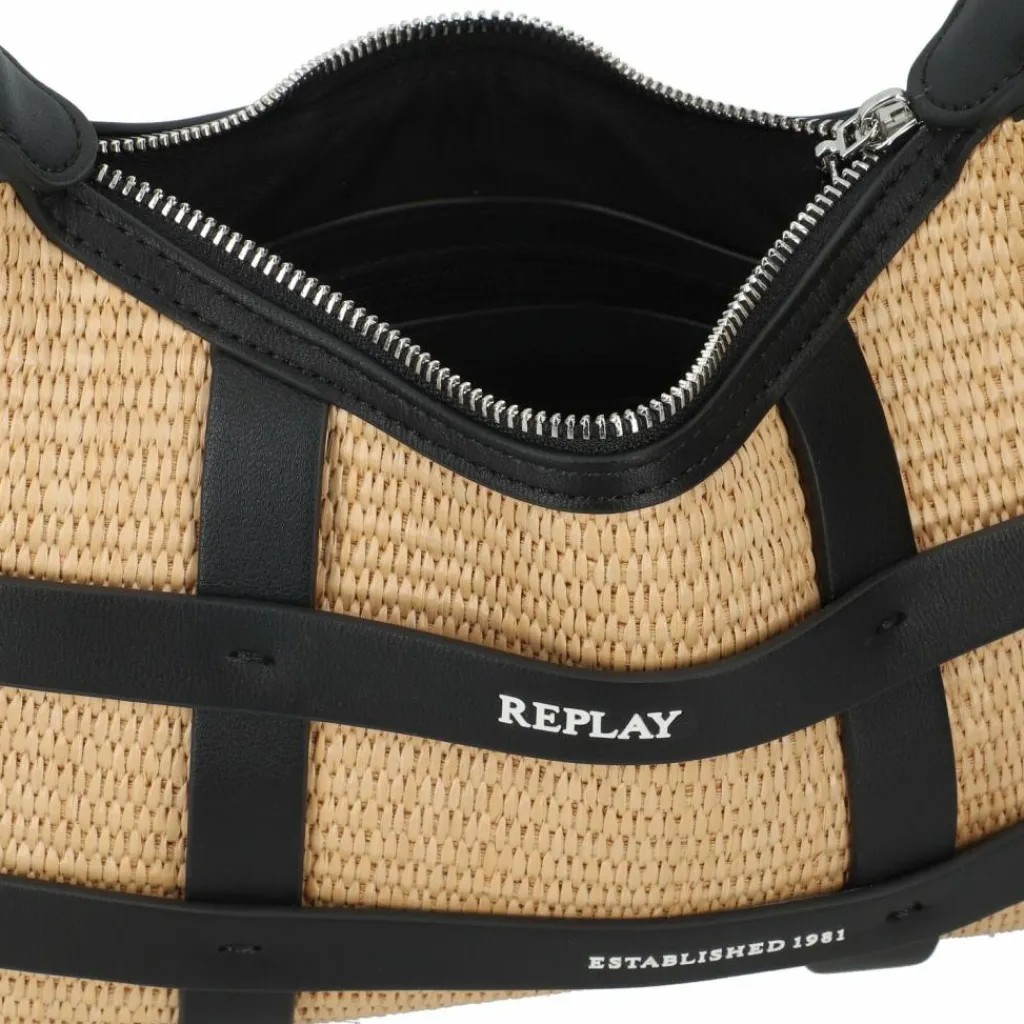 Replay Henkeltaschen|Schultertaschen<Schultertasche 28 cm straw beige