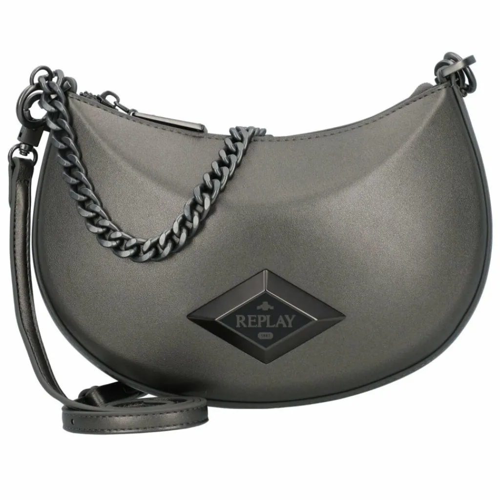 Replay Schultertaschen|Henkeltaschen<Schultertasche 24 cm gun metal