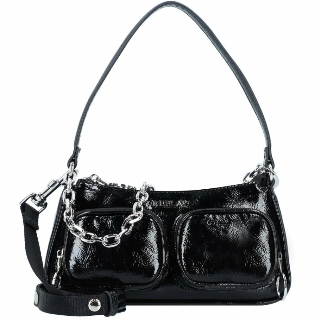 Replay Schultertaschen<Schultertasche 25.5 cm shiny black