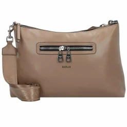 New Replay Schultertasche 39 cm dirty pale beige