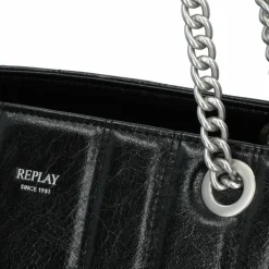 Replay Henkeltaschen|Schultertaschen<Schultertasche 36 cm black