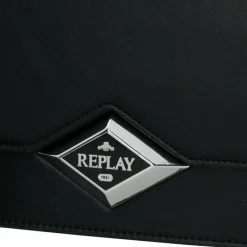 Outlet Replay Schultertasche 24.5 cm black