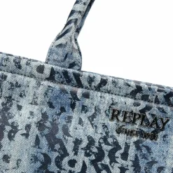 Replay Shopper|Schultertaschen<Shopper Tasche 40 cm lt denim