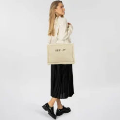 Replay Shopper|Schultertaschen<Shopper Tasche 39 cm colore 0003