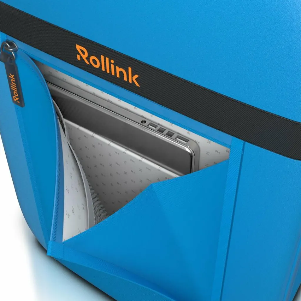Rollink 2-Rollen Koffer|Hartgepäck<Aura Cabin faltbarer 2-Rollen Kabinentrolley S 55 cm dive blue