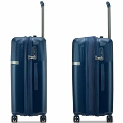 Hot Roncato Airglam 4 Rollen Kofferset 3-teilig mit Dehnfalte blu notte