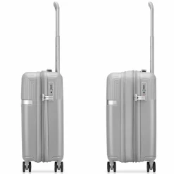 Discount Roncato Airglam 4 Rollen Kabinentrolley S 55 cm mit Dehnfalte grigio perla