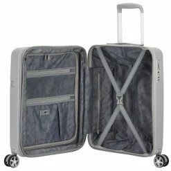 Discount Roncato Airglam 4 Rollen Kabinentrolley S 55 cm mit Dehnfalte grigio perla