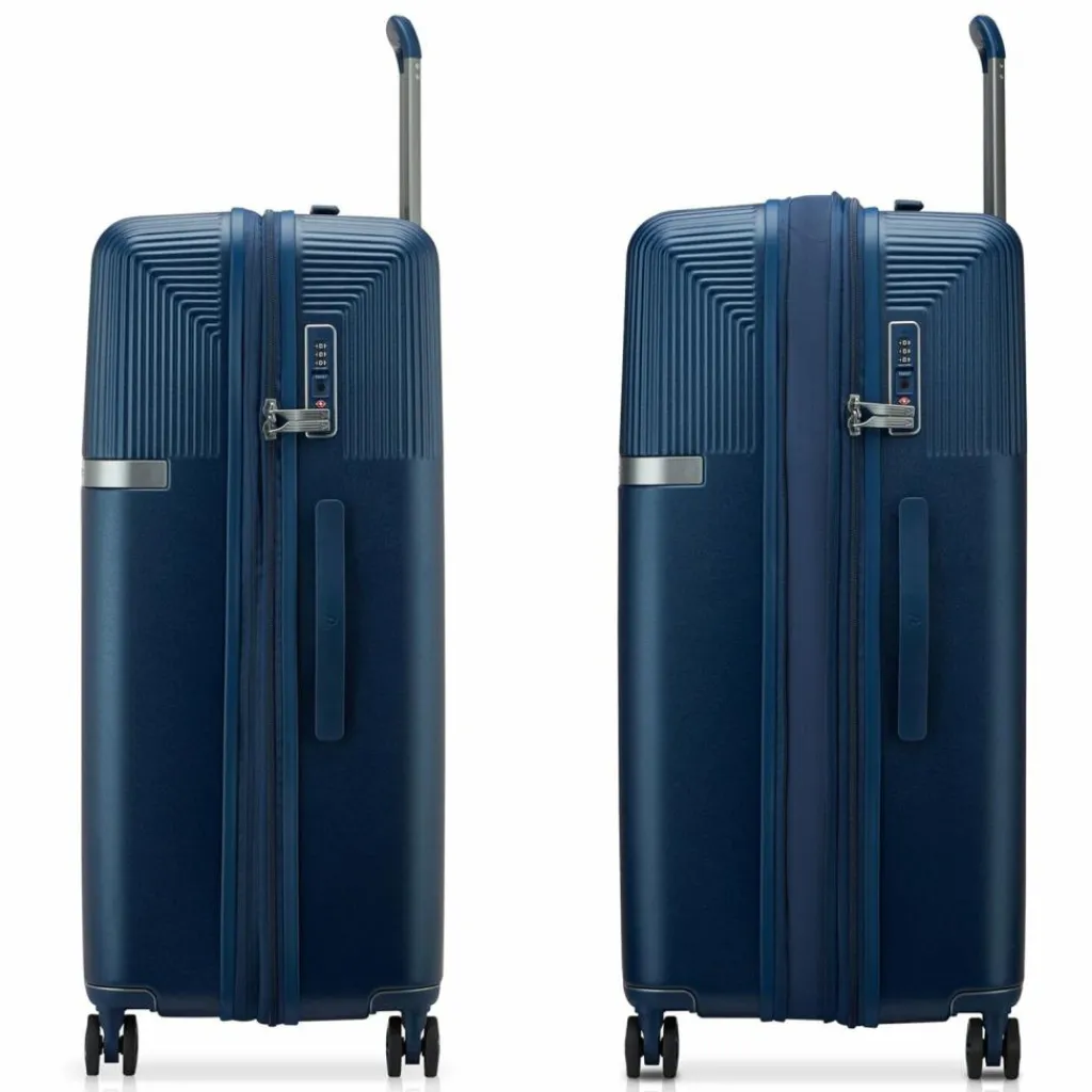 Roncato 4-Rollen Koffer|Hartgepäck<Airglam 4 Rollen Trolley L 77 cm mit Dehnfalte blu notte