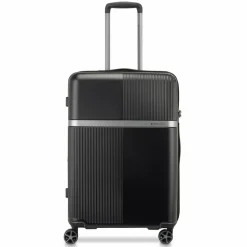 Roncato Airglam 4 Rollen Trolley M 68 cm mit Dehnfalte nero