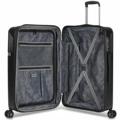 Roncato Airglam 4 Rollen Trolley M 68 cm mit Dehnfalte nero