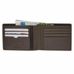 Roncato Herrengeldbörsen Querformat<Alaska Geldbörse RFID Schutz Leder 13 cm greige