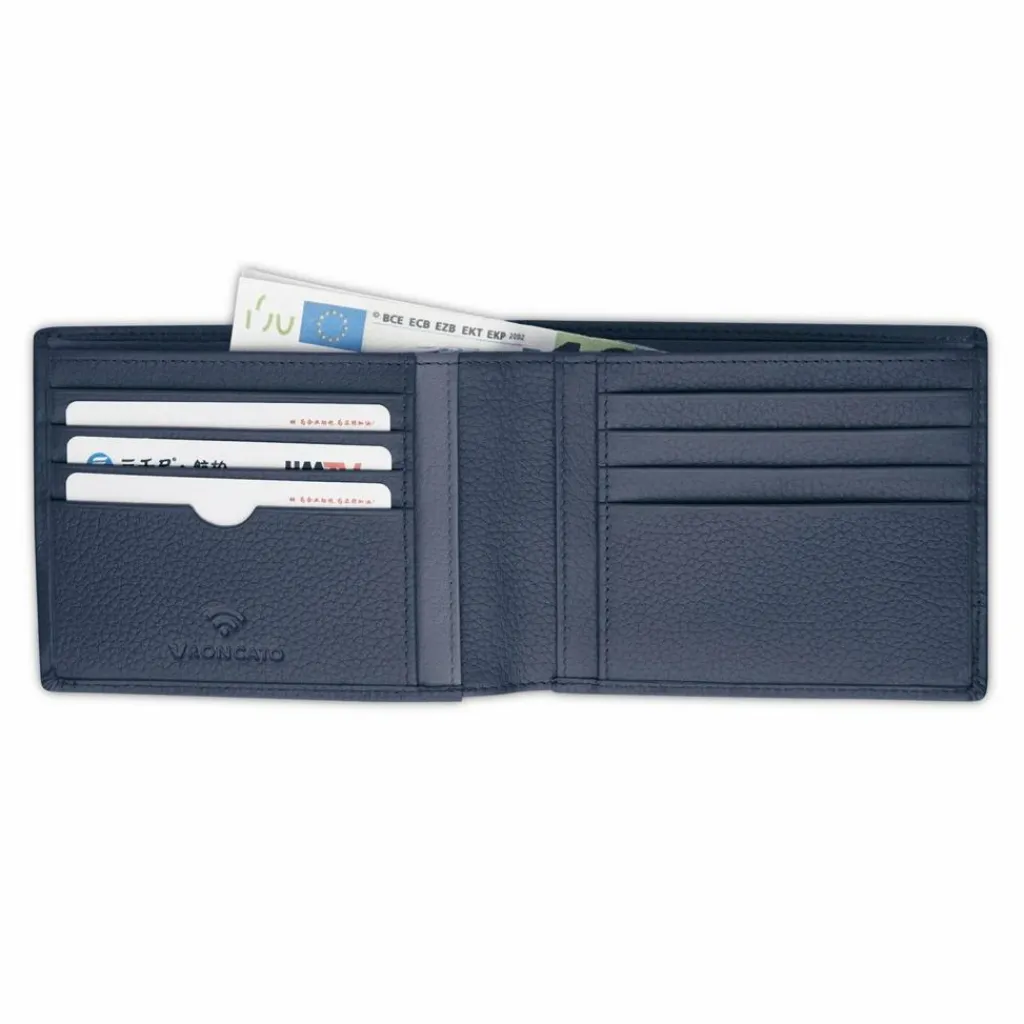 Clearance Roncato Alaska Geldbörse RFID Schutz Leder 13 cm navy