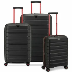 Roncato Koffersets Als Hartgepäck|Koffersets 3-Teilig<B-Flying Move 4 Rollen Kofferset 3-teilig mit Dehnfalte nero fumo