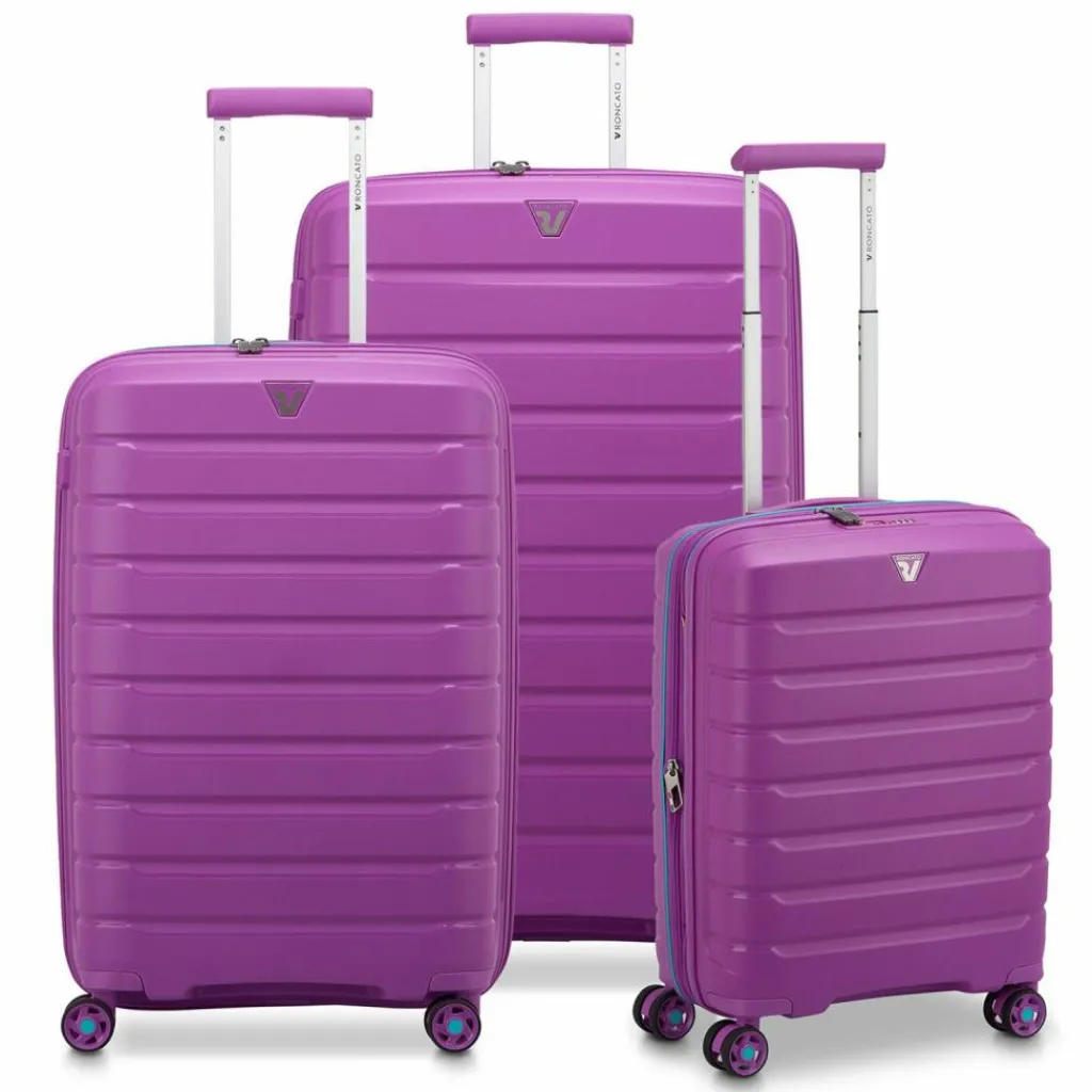 Roncato Koffersets Als Hartgepäck|Koffersets 3-Teilig<B-Flying Move 4 Rollen Kofferset 3-teilig mit Dehnfalte orchidea