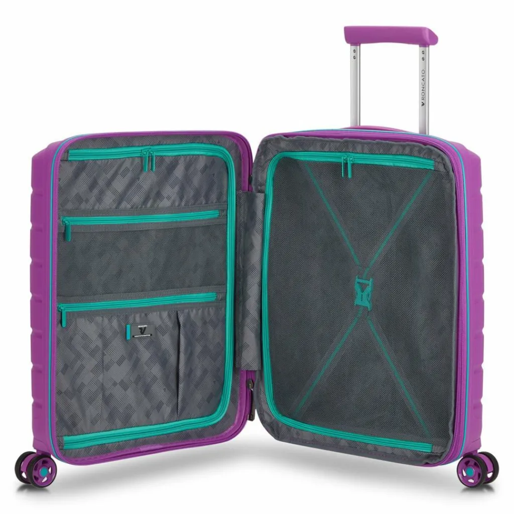 Roncato B-Flying Move 4 Rollen Kabinentrolley 55 cm mit Dehnfalte