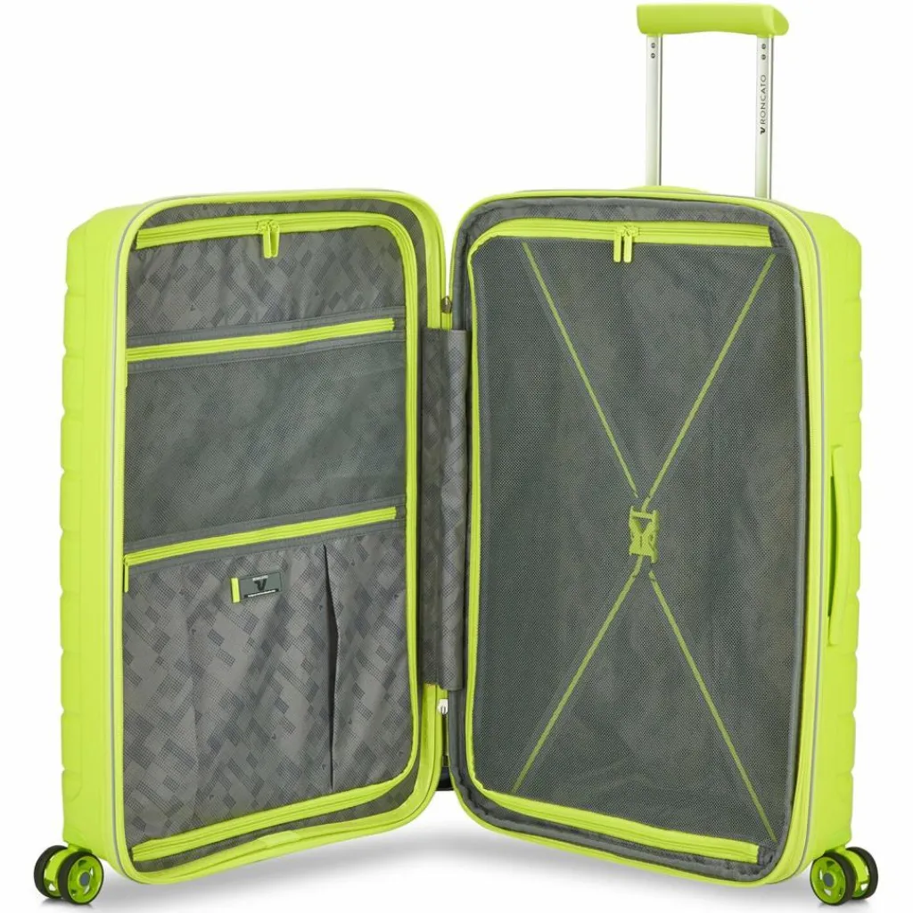 Roncato B-Flying Move 4 Rollen Trolley 68 cm mit Dehnfalte cyber lime
