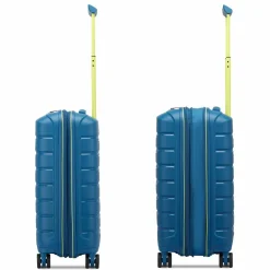 Roncato Hartgepäck Kabinengepäck|4-Rollen Kabinentrolleys<B-Flying Move 4 Rollen Kabinentrolley 55 cm mit Dehnfalte blu laguna