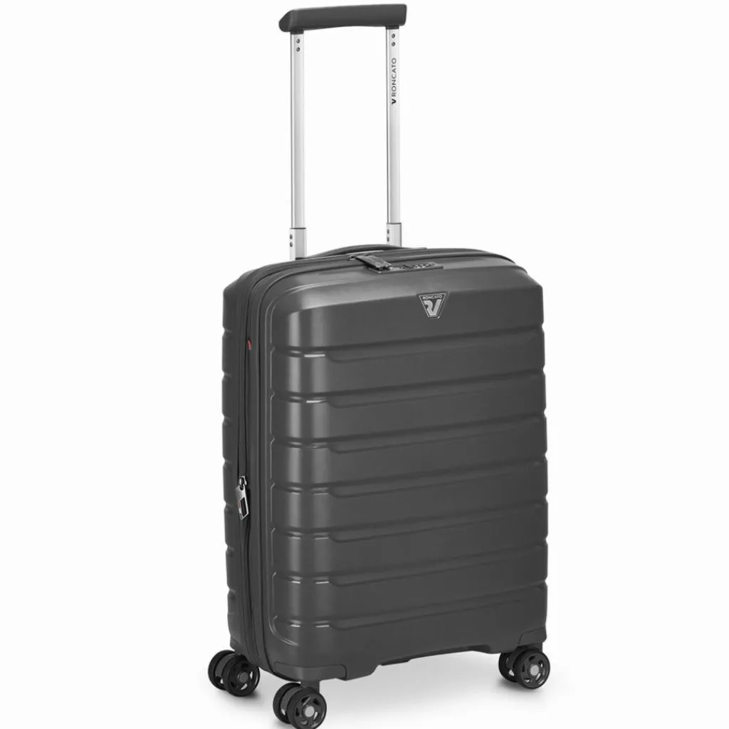 Roncato Hartgepäck Kabinengepäck|4-Rollen Kabinentrolleys<B-Flying Move 4 Rollen Kabinentrolley 55 cm mit Dehnfalte antracite