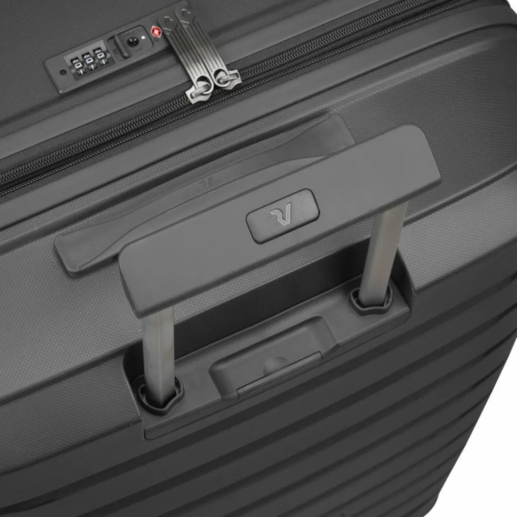 Roncato Hartgepäck Kabinengepäck|4-Rollen Kabinentrolleys<B-Flying Move 4 Rollen Kabinentrolley 55 cm mit Dehnfalte antracite