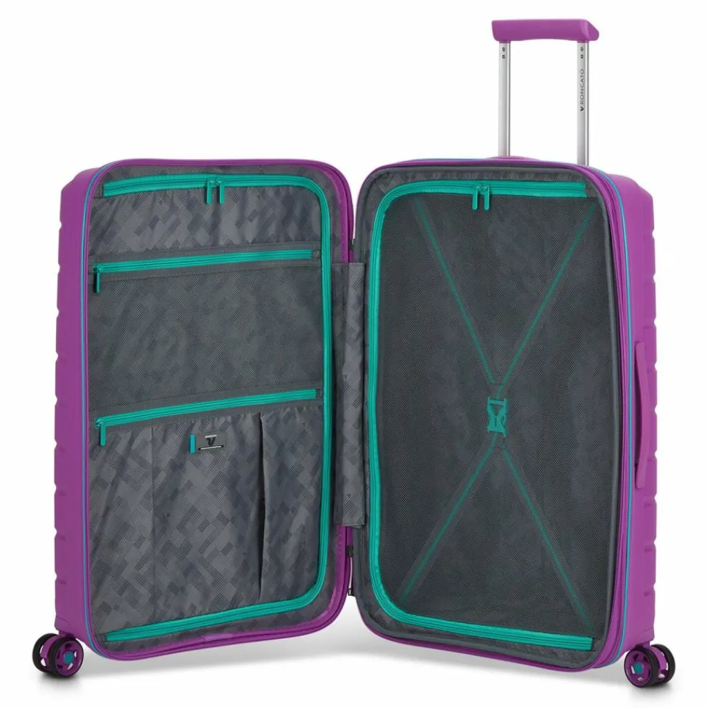 Roncato 4-Rollen Koffer|Hartgepäck<B-Flying Move 4 Rollen Trolley 68 cm mit Dehnfalte orchidea