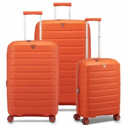 Roncato B-Flying Move 4 Rollen Kofferset 3-teilig mit Dehnfalte orange