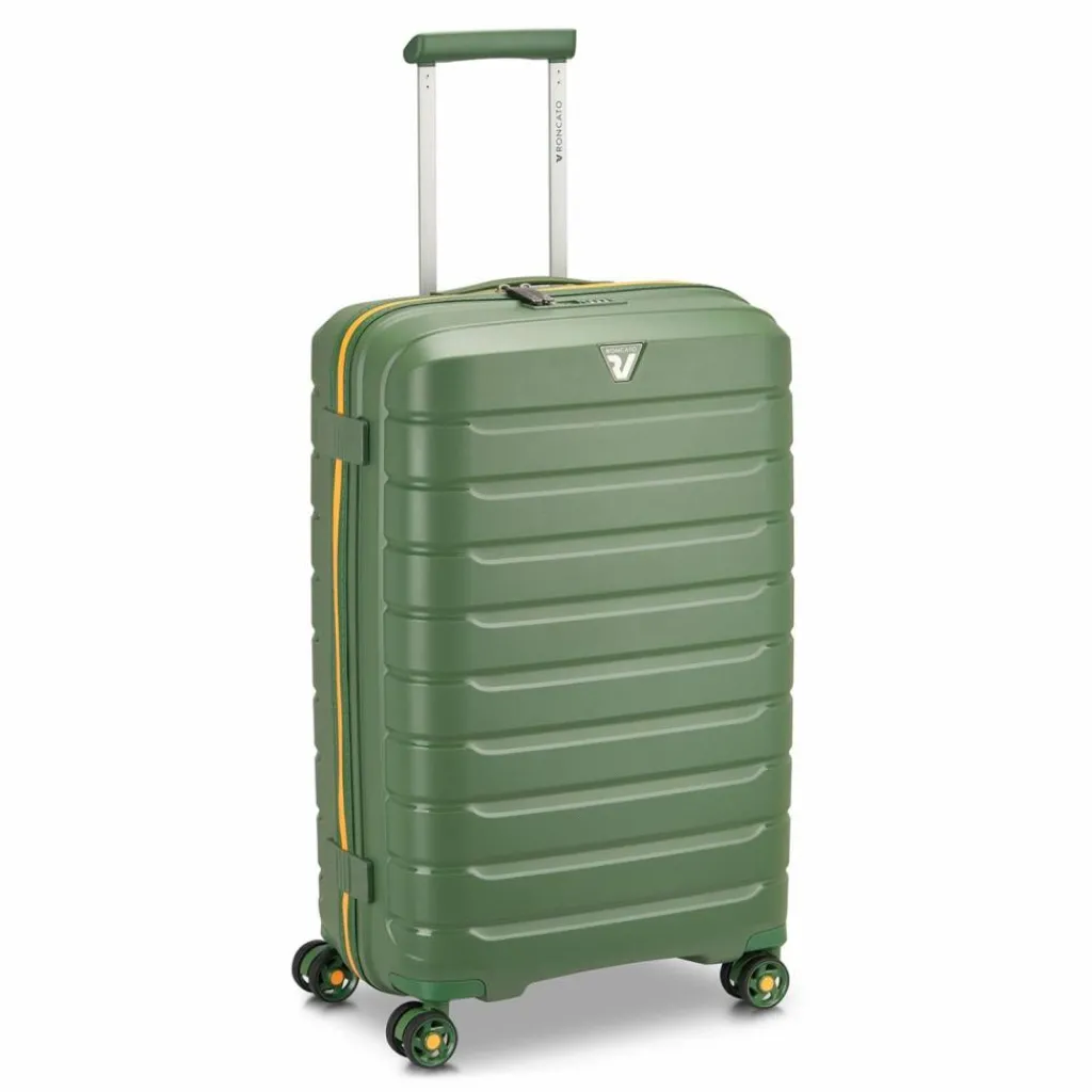 Roncato Hartgepäck|4-Rollen Koffer<B-Flying Neon 4 Rollen Trolley 68 cm verde militare