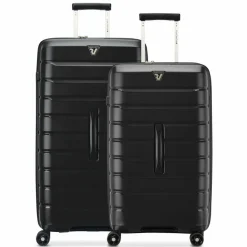 Roncato Koffersets 2-Teilig|Koffersets Als Hartgepäck<B-Flying Trunk 4 Rollen Kofferset 2-teilig schwarz