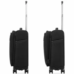 Roncato Weichgepäck Kabinengepäck|4-Rollen Kabinentrolleys<City 3.0 4 Rollen Kabinentrolley S 55 cm mit Dehnfalte schwarz