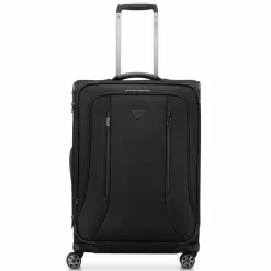 Roncato Weichgepäck|4-Rollen Koffer<City 3.0 4 Rollen Trolley M 64 cm mit Dehnfalte schwarz
