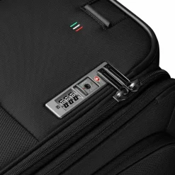 Roncato Weichgepäck|4-Rollen Koffer<City 3.0 4 Rollen Trolley M 64 cm mit Dehnfalte schwarz