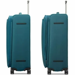 Roncato Weichgepäck|4-Rollen Koffer<City 3.0 4 Rollen Trolley L 77 cm mit Dehnfalte flaschengruen