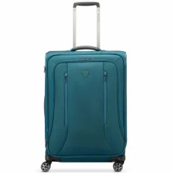 Best Roncato City 3.0 4 Rollen Trolley M 64 cm mit Dehnfalte flaschengruen