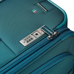 Best Roncato City 3.0 4 Rollen Trolley M 64 cm mit Dehnfalte flaschengruen