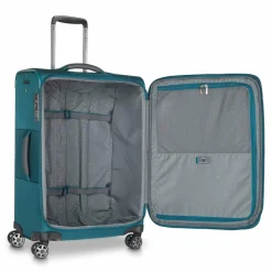 Best Roncato City 3.0 4 Rollen Trolley M 64 cm mit Dehnfalte flaschengruen