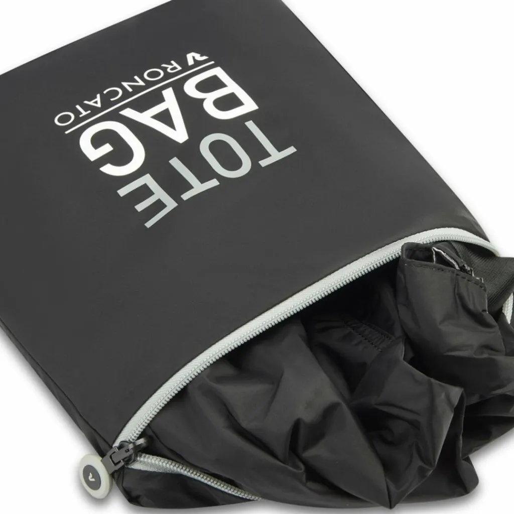 Outlet Roncato Compact Neon Shopper Tasche 37 cm rauchgrau