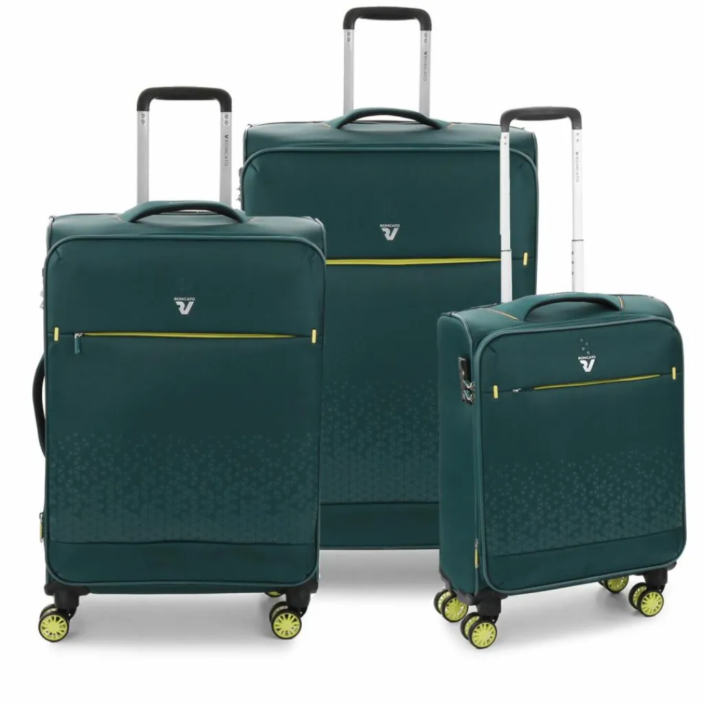 Roncato Koffersets Als Weichgepäck|Koffersets 3-Teilig<Crosslite 4-Rollen Kofferset 3tlg. smaragd