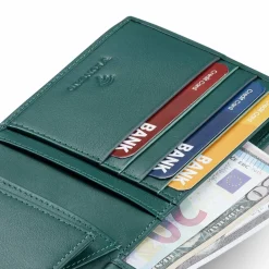 Roncato Herrengeldbörsen Querformat<Detroit Geldbörse RFID Schutz Leder 12 cm verde foresta