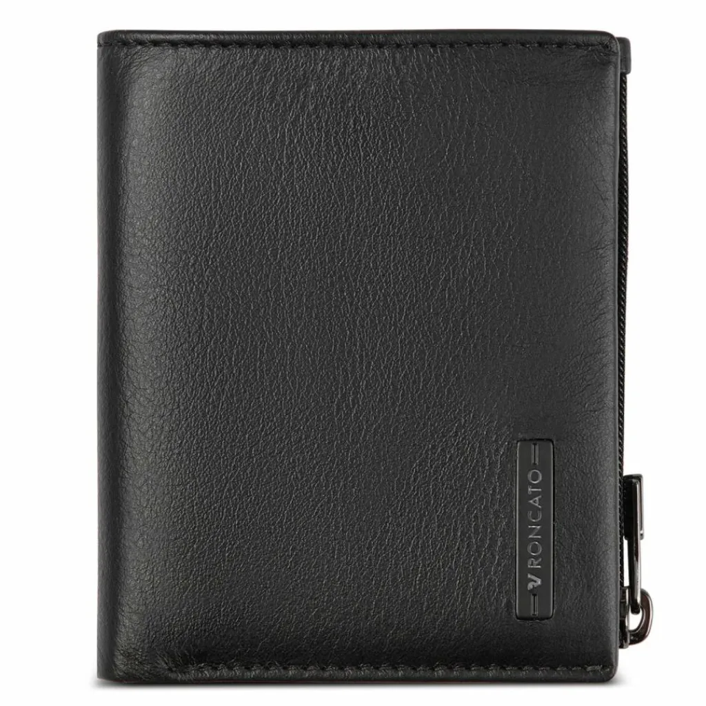 Roncato Herrengeldbörsen Querformat<Detroit Geldbörse RFID Schutz Leder 8 cm nero