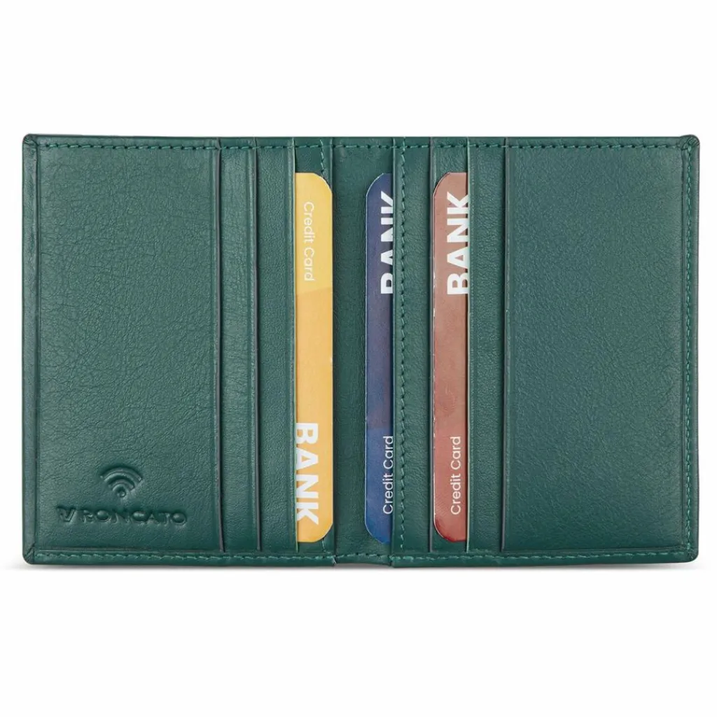 Roncato Herrengeldbörsen Querformat<Detroit Geldbörse RFID Schutz Leder 8 cm verde foresta