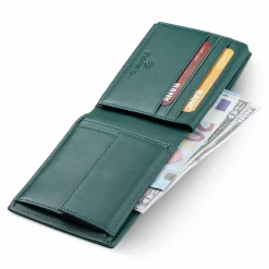 Outlet Roncato Detroit Geldbörse Leder 12.5 cm verde foresta
