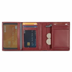 Roncato Herrengeldbörsen Querformat<Detroit Geldbörse RFID Schutz Leder 9 cm burgundy